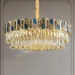 Candelabru Cristal, Elit's Esn9028-5, 6xe27 bec, 50 cm