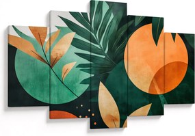 Tablou - Motive naturale geometrice (150x105 cm)