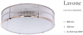 Plafoniera design LUX realizata manual LAVONE 60cm