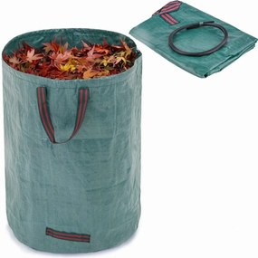 Cos de gradina pliabil pentru frunze si iarba 120 l cu manere