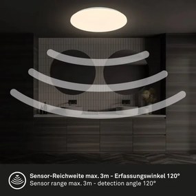 Briloner 3828-016-LED Plafonieră pentru baie cu senzor WALK LED/24W/230V IP54 Ø 35 cm