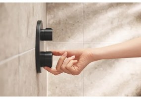 GROHE 348822430 - Set de duș PRECISION, 250 × 250 mm, negru