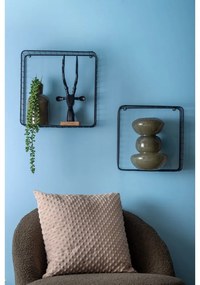 Rafturi negre 2 buc. din oțel 35 cm Reja – PT LIVING