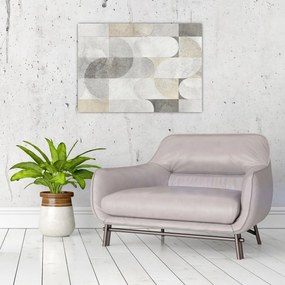 Tablou pe sticlă - Placi de faianță (70x50 cm)
