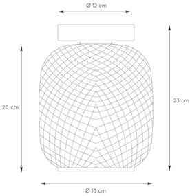Plafonieră AGATHA 1xE27/40W/230V Lucide 03133/01/02