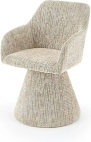 Scaun rotativ K603, stofa clasica bej, 55x55x85 cm