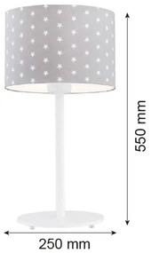 Lampă de masă MAGIC 1xE27/15W/230V gri/albă Argon 4126