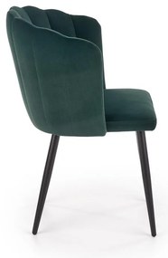 Scaun de bucaterie Bernita, verde/negru