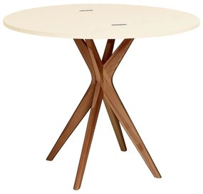 Masă de dining rotundă extensibilă 45x90 cm Jubi – Ragaba
