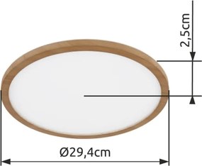 Plafonieră LED dimabilă pentru baie SAPANA LED/18W/230V IP44 Globo 41562-18WW