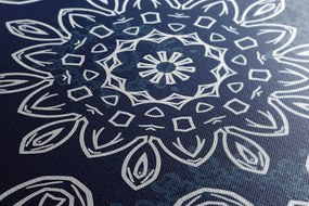 Tablou Mandala albastră cu model abstract