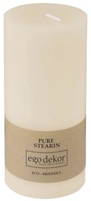 Lumânare Eco candles by Ego dekor Friendly, durată ardere 50 h, crem