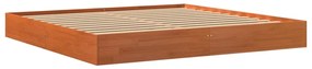 844815 vidaXL Cadru de pat, maro ceruit, 180x200 cm, lemn masiv de pin