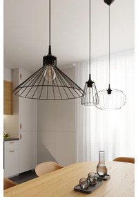 Lustră pe cablu Sollux SL.1205 LEYO 1xE27/15W/230V negru