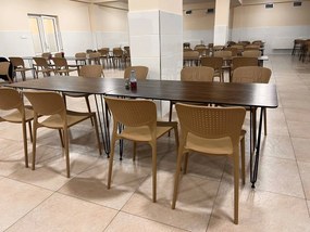 TODO Galben - SCAUN MODERN PENTRU BUCĂTĂRII, GRĂDINI, CAMERE DE CAFEA (FIXE)