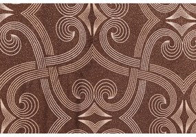 Lenjerie de pat maro din bumbac satinat pentru pat dublu 200x200 cm Pandora – Mijolnir