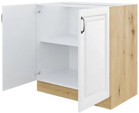Dulap inferior de bucătărie Vintageline 80 D 2F BB (Alb) . 1103347