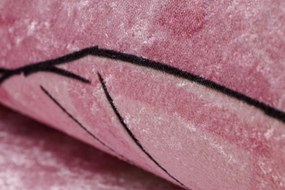 BAMBINO 2185 covor lavabil Balerina, pisicuta pentru copii anti-alunecare roz - SECUNDAR-COTATI PRODUSUL