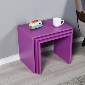 Masă pliabilă SHP Purple, 3 buc