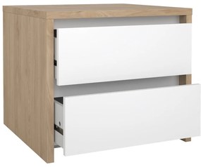 Noptieră albă-în culoare naturală Next – Tvilum