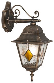 Lămpă de perete vintage pentru exterior, bronz - Antigua Down