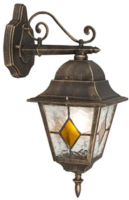 Lămpă de perete vintage pentru exterior, bronz - Antigua Down
