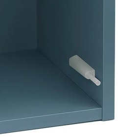 Boxie 1 ușă dulap de perete 80x40x37 cm albastru petrol