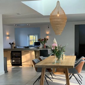 Lampă suspendată orientală aurie 60 cm - Nidum L