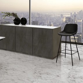 Scaun bar River, piele ecologica structura metalica