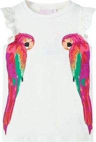 vidaXL Tricou pentru copii, ecru, 104