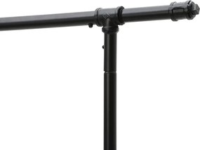 Raft de haine multifunctional negru pe roti RALVO