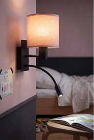 Brilagi - Lampă LED flexibilă BOBO 1xE27/25W/230V + LED/3W negru/roz