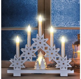 Brilagi - Suport pentru lumânări de Crăciun cu LED, 5xLED/2xAA