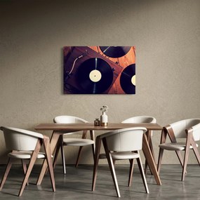 Tablou - Discuri de gramafon (90x60 cm)