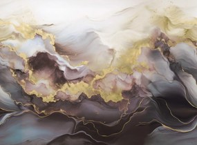 Fototapet, Gold Stream, Lilac, Rebel Walls