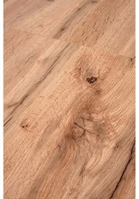 Masa extensibila pentru dining cu blat in decor stejar wotan GOGI 100(135)x60 cm