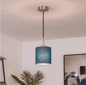 Brilagi - Lampă suspendată LED pe cablu NUBILA 1xE27/60W/230V Ø14 cm negru/albastru închis