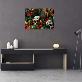 Tablou pe sticlă - Concept mexican (70x50 cm)