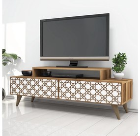 Masă TV/Dulap Clementine (Nuc + Alb). 1088565
