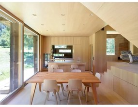 Corp de iluminat LED încastrat SQUARE LED/3W/230V 4000K 9x9 cm lemn masiv pin APLED