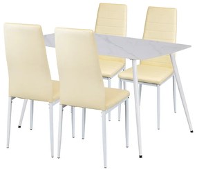 Jenna 4+1 set de sufragerie bej