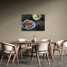 Tablou pe sticlă cu fistic și avocado (70x50 cm)