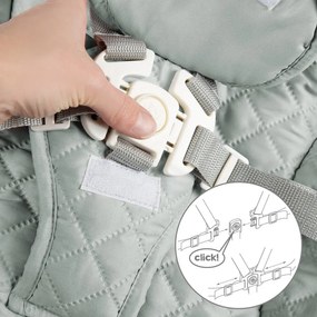 Scaun de masă pentru bebe verde deschis/în culoare naturală Style Born Up 2in1 – Roba