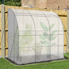 Outsunny Sera de gradina cu protectie din PE anti UV, sera pentru plante si flori, sera compacta cu usa tip rulou | AOSOM RO