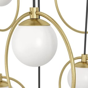 Lustră LED dimabilă pe cablu Eglo 390347 PORTOCOLOM 10xLED/3W/230V auriu