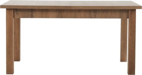 Masă extensibilă pentru dining, stejar lefkas închis, 160-203x90 cm, MONTANA STW