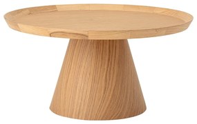 Măsuță de cafea în culoare naturală rotundă cu aspect de lemn de stejar ø 74 cm Luana – Bloomingville