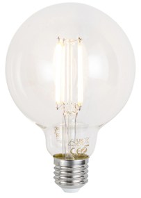 Bec inteligent LED E27, reglabil, G95, transparent, 7W, 806 lm, 2700-6500K, Zigbee