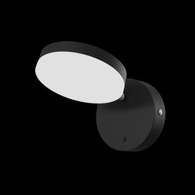 Aplica de perete LED design tehnic Fad negru MYMOD070WL-L8B3K