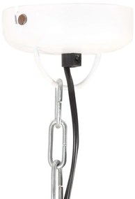 Lampa suspendata industriala, alb, 50 cm, mango, E27, rotund 1, Alb, 50 cm